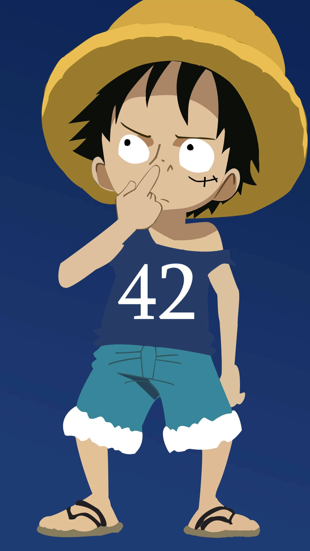 Luffy chibi ngầu tạo nên thần thái riêng biệt