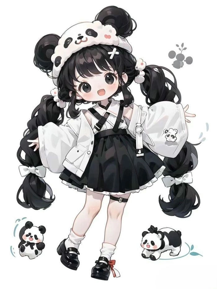 Hình chibi bé gái dễ thương chuẩn anime