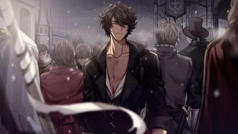 Hình nền buồn anime nam cô đơn giữa trời lặng gió