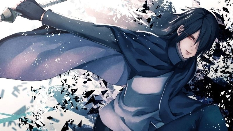 Hình nền anime nam buồn ánh nhìn xa xăm trầm lặng