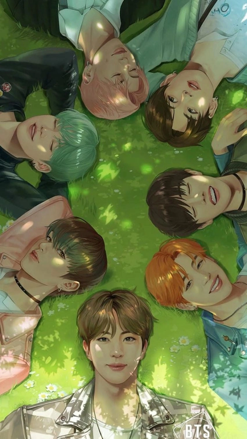 Hình nền BTS chibi tràn ngập năng lượng tích cực