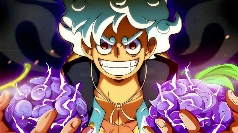 Hình nền Luffy Gear 5 chibi siêu chất cho điện thoại