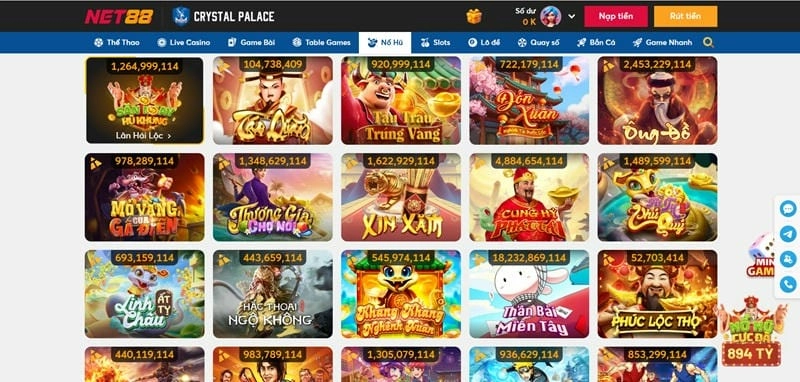NET88 - Nổ hũ nhanh, slot Việt dễ chơi, jackpot đều tay