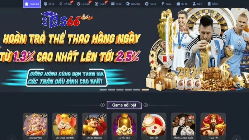  Giao diện trò chơi nổ hũ tại nhà cái s666 với quà điểm danh 