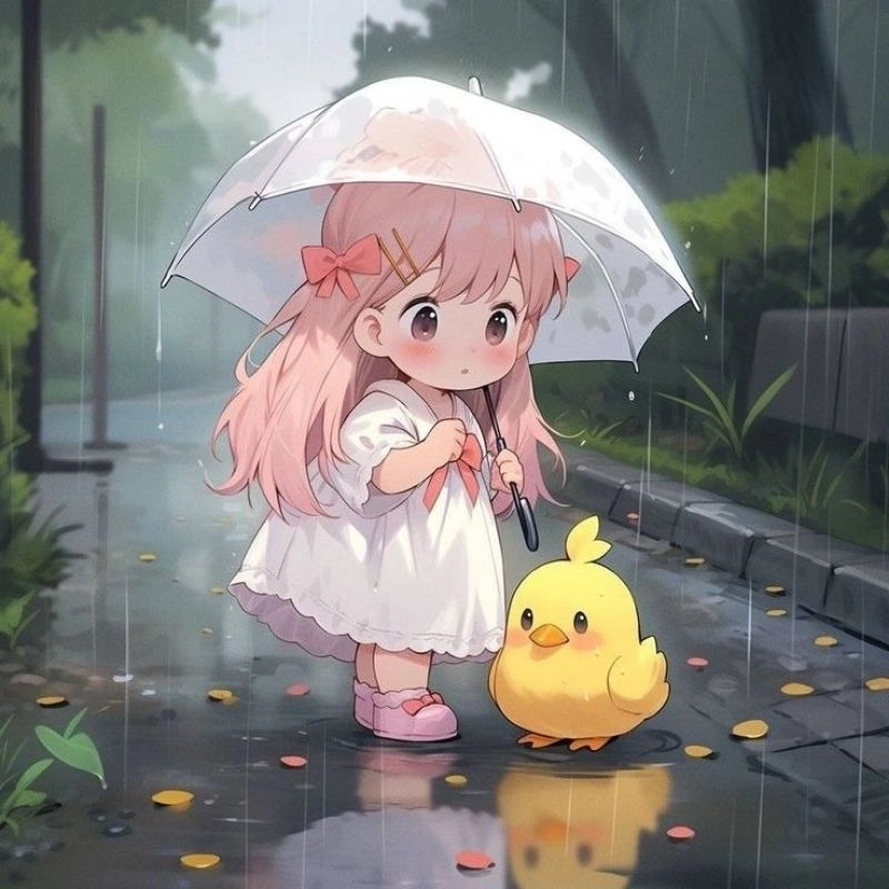Hình ảnh cô gái chibi cuốn hút từng nét