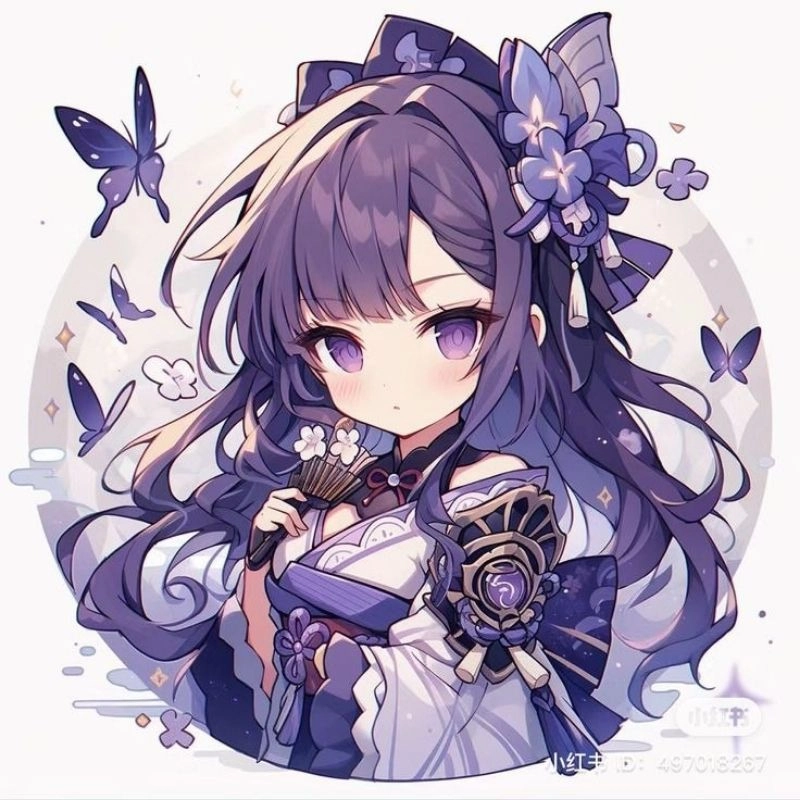 Ảnh con gái chibi đầy màu sắc vui nhộn