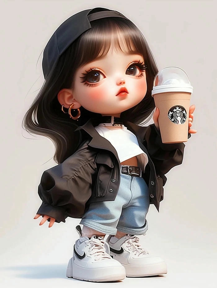 Hình chibi con gái ngọt ngào thuần khiết