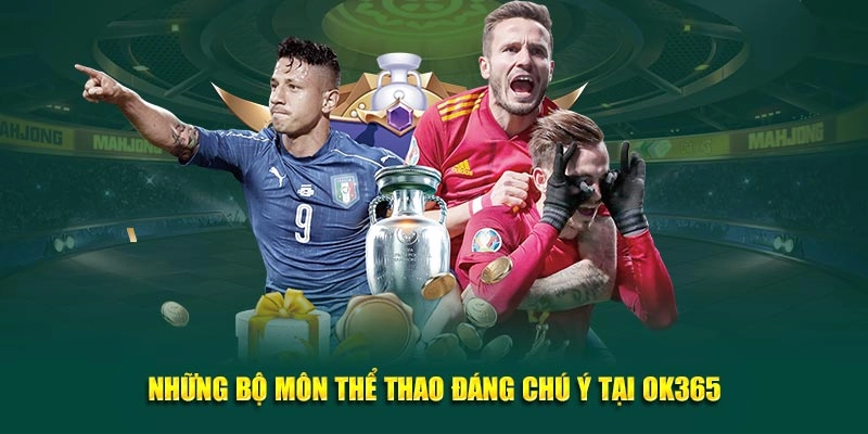 Những bộ môn thể thao đáng chú ý tại OK365