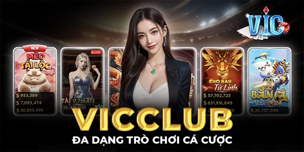  Giao diện Vicclub 2025 hiện đại, thân thiện với người dùng