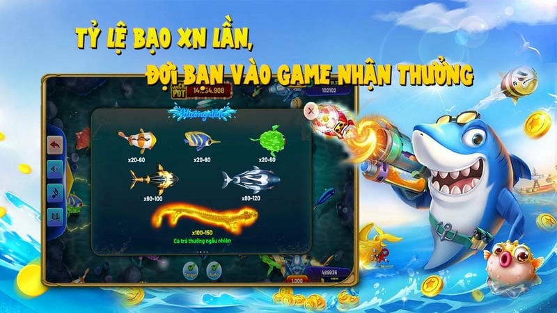  Phòng bắn cá ít người tại Bong88, cơ hội săn boss dễ dàng hơn.