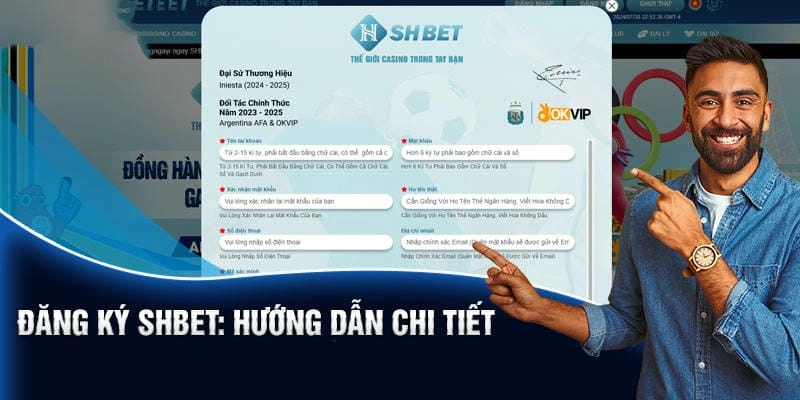 Cách đăng ký tài khoản SHBET trên ứng dụng di động