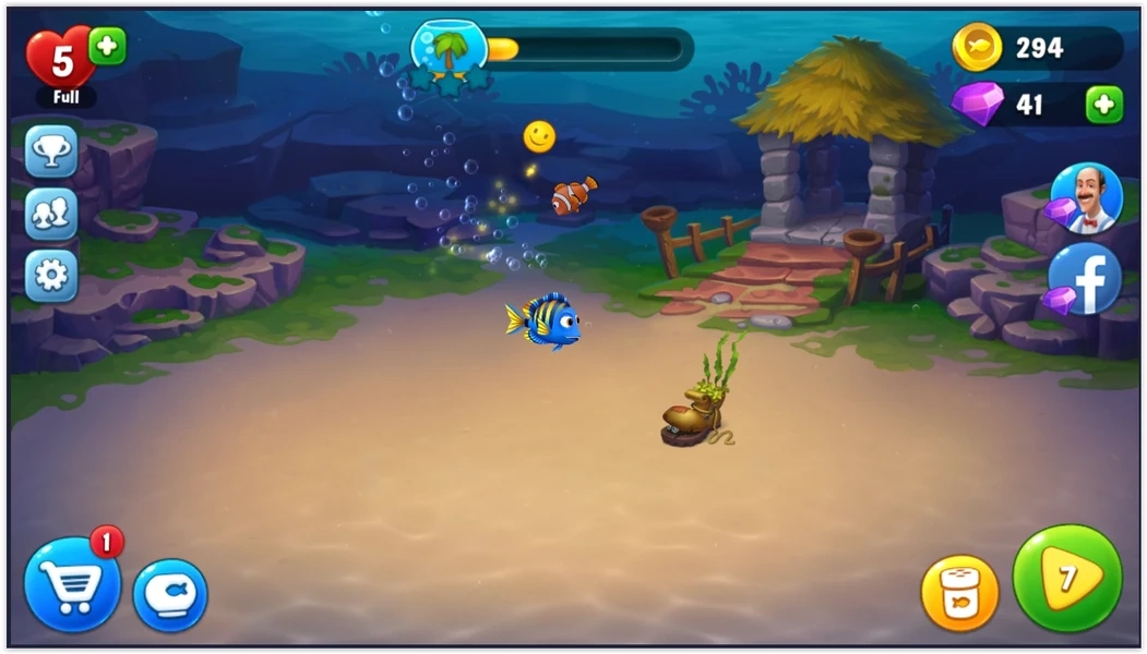 Nuôi cá trong Fishdom