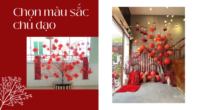 Đèn lồng đỏ treo trang trí tết tạo không khí ấm cúng vui tươi