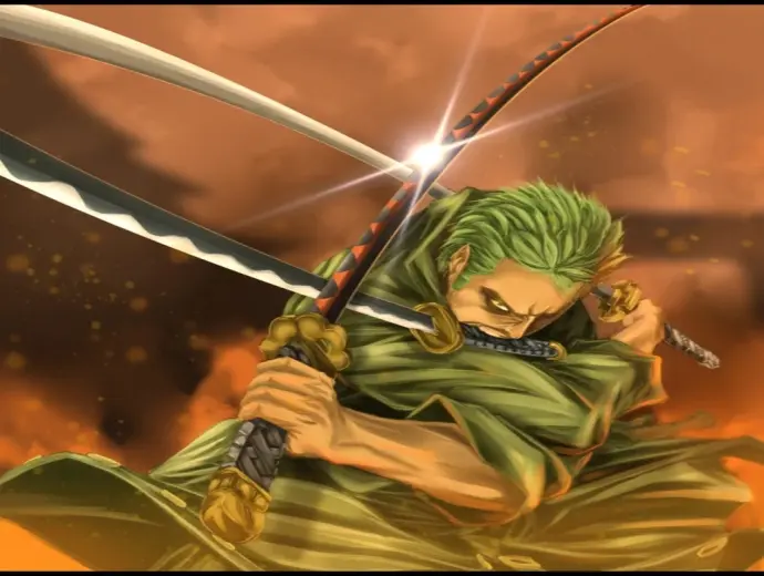 Ảnh avatar Zoro mạnh mẽ giúp bạn thể hiện cá tính độc đáo