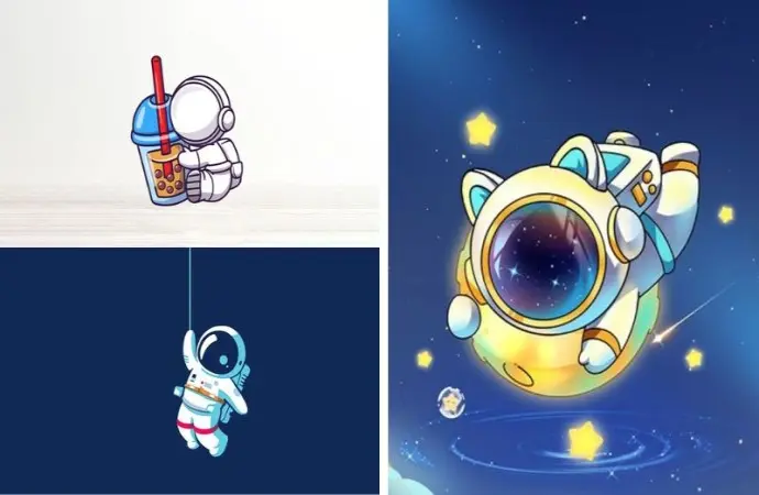 Bộ sưu tập hình nền phi hành gia đầy mê hoặc từ vũ trụ