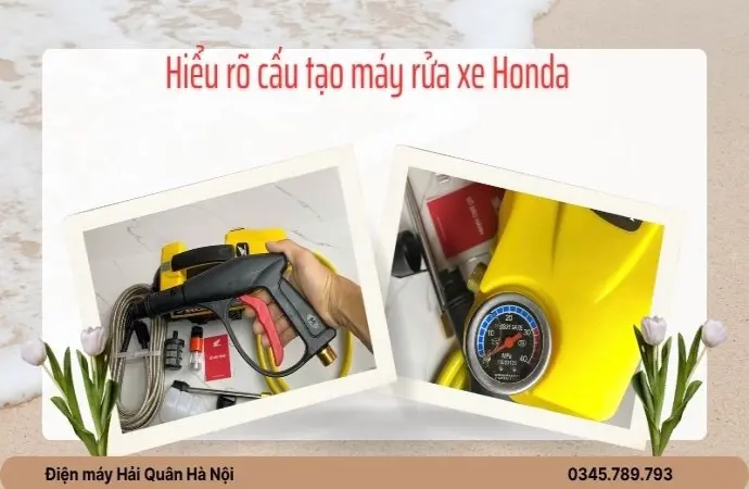 Hiểu rõ cấu tạo máy rửa xe Honda để dùng lâu bền hơn!
