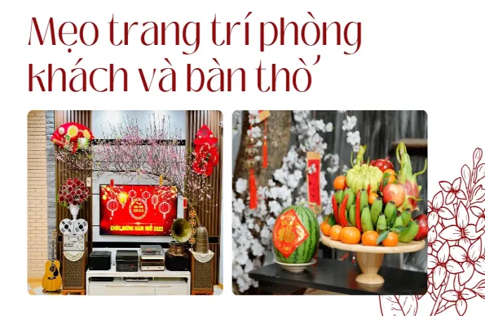 Trang trí Tết 2025 đẹp mắt, nhanh gọn đón tài lộc trọn vẹn