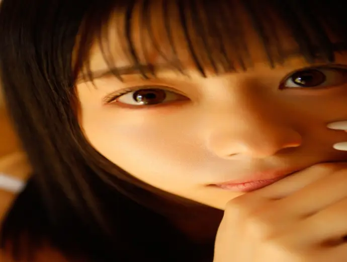 Komaki Mineshima khoe vòng một bốc lửa trong bộ ảnh