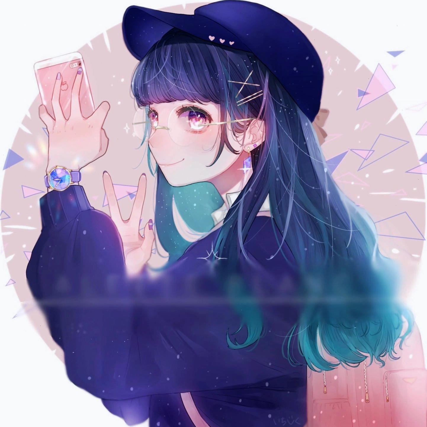 Ảnh anime nghệ thuật với tông màu mờ