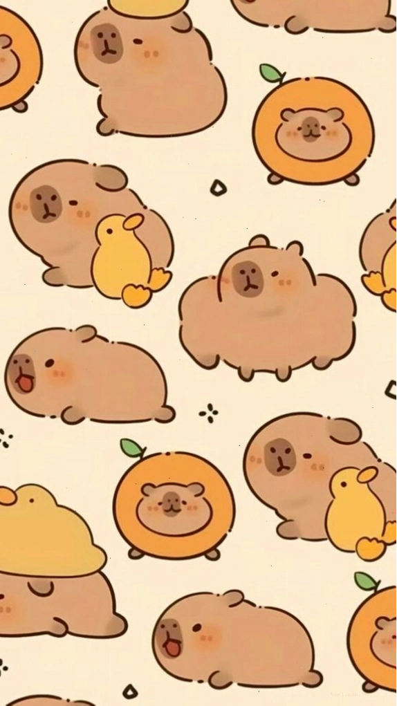 Ảnh avatar hài hước với Capybara và vịt vàng tạo nên sự tương phản thú vị