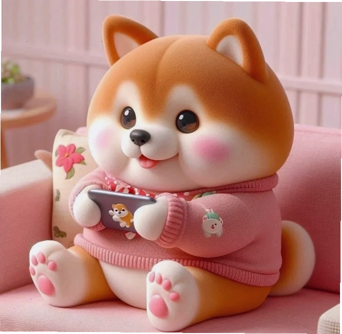 Ảnh cún chibi cute đang ngủ say sưa