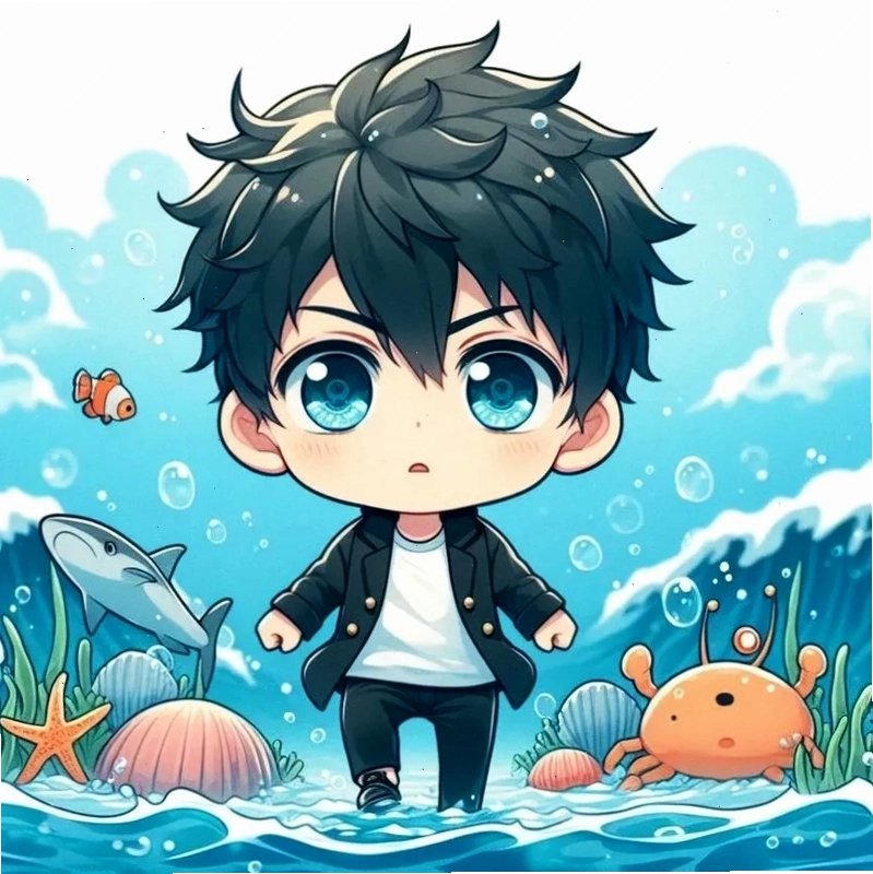 Ảnh Gojo Satoru chibi dễ thương, phù hợp làm avatar