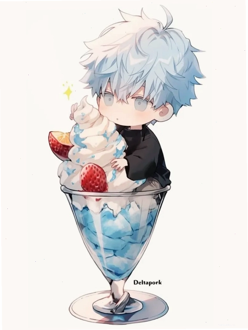 Ảnh Gojo Satoru chibi PNG chất lượng cao