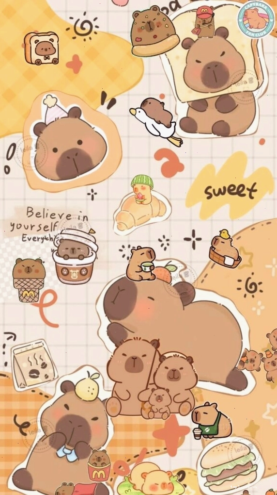 Ảnh meme vô tri Capybara bộ đôi