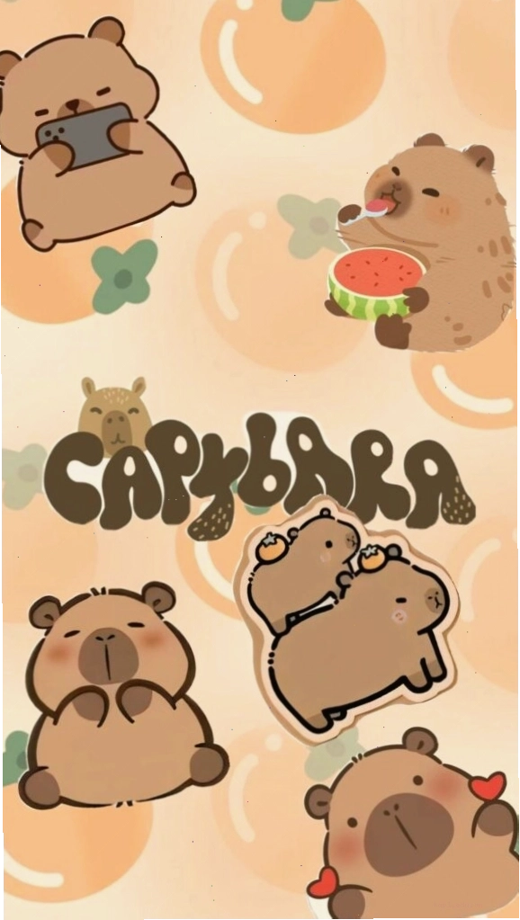 Ảnh meme vô tri Capybara giữa vườn cam
