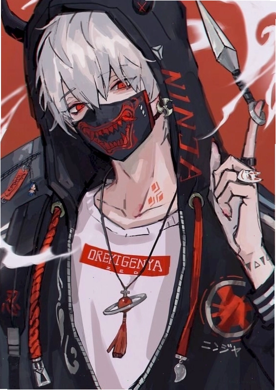 Avatar ác quỷ nam anime cực chất, thể hiện sự ngầu lòi đầy bí ẩn