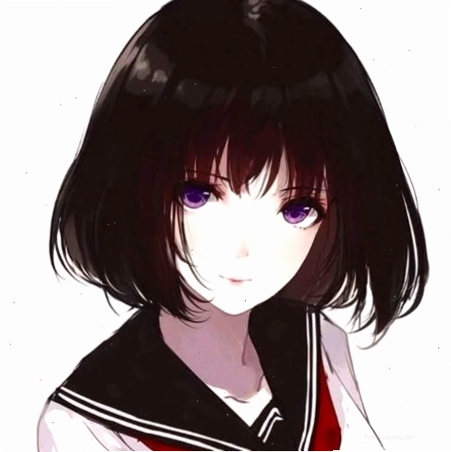 Avatar anime nữ mờ với biểu cảm dễ thương