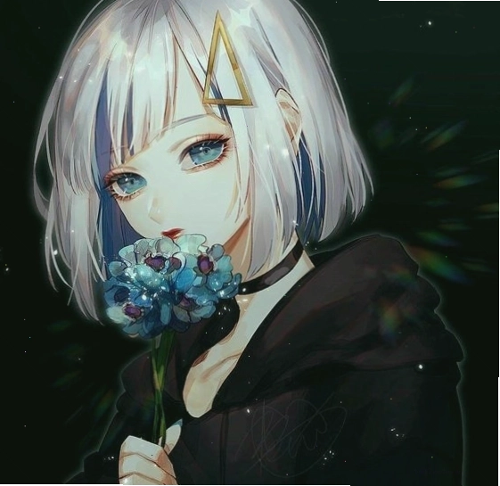 Avatar anime nữ tóc ngắn dịu dàng
