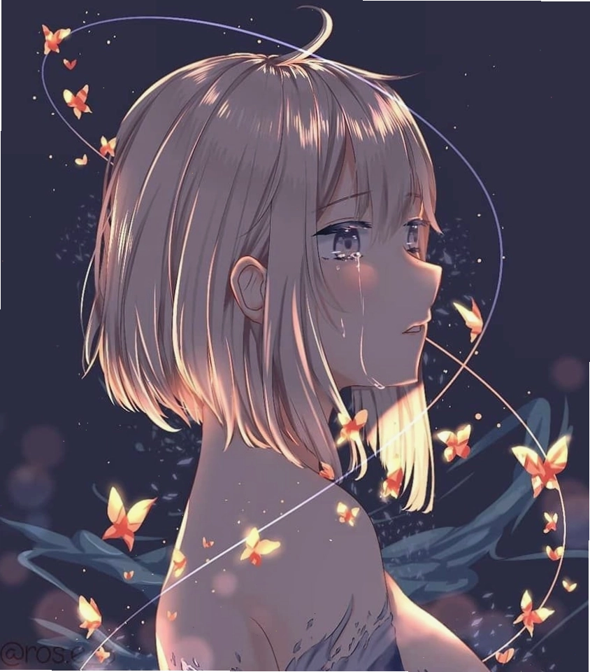 Avatar anime nữ với trang phục hiện đại