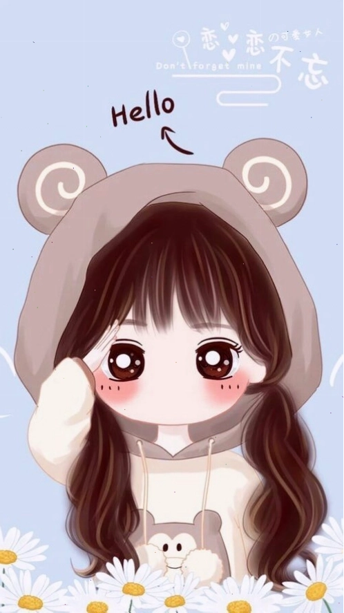 Avatar chibi dễ thương với đôi mắt to tròn và biểu cảm ngộ nghĩnh