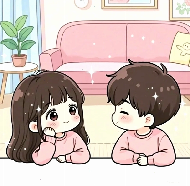Avatar chibi nam dễ thương cho cặp bạn thân