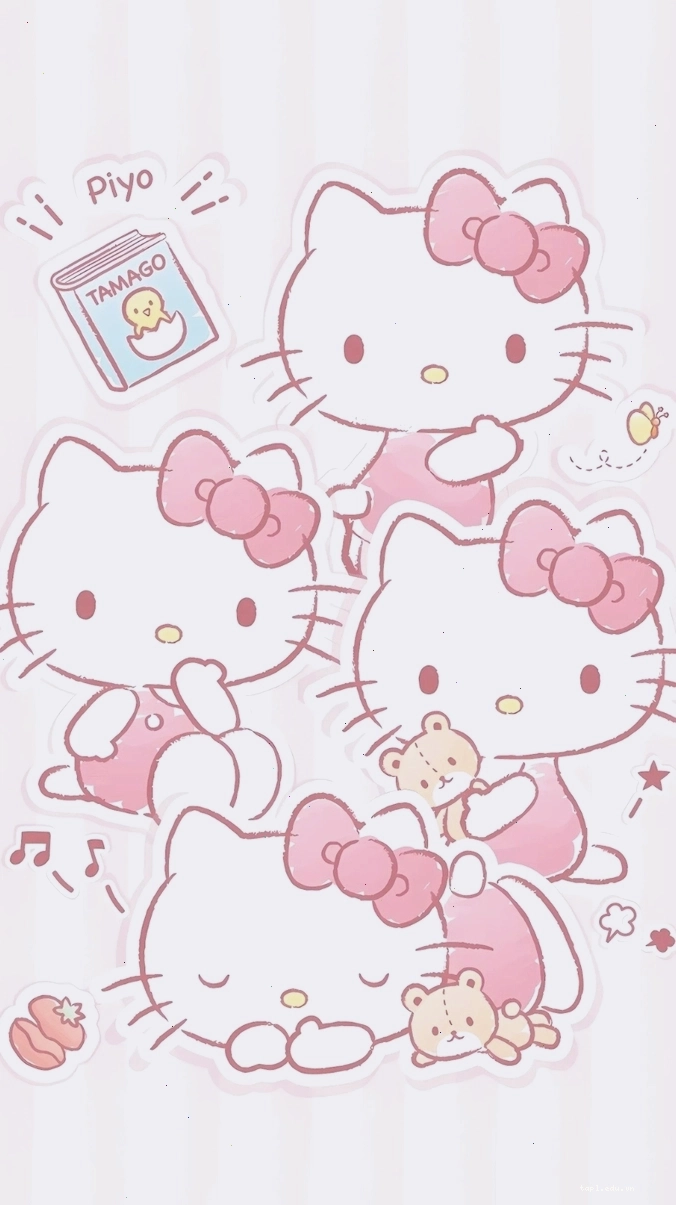 Avatar Hello Kitty màu hồng dễ thương