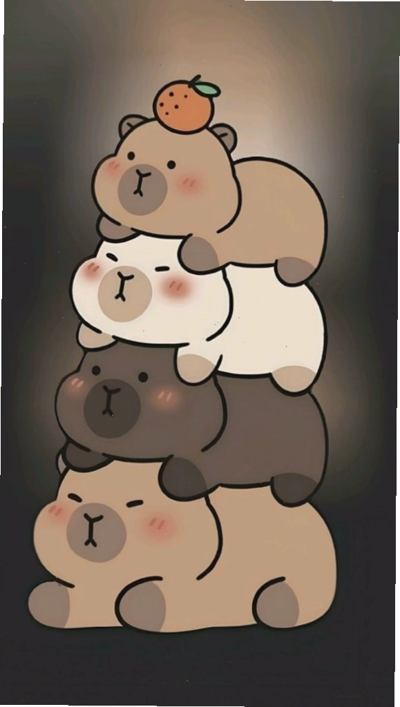 Avatar vô tri cute với nhiều Capybara chồng chất