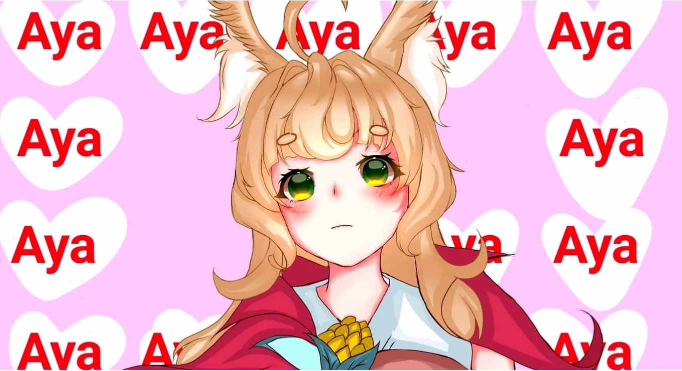 Aya chibi cute đang cầm một vật phẩm phép thuật