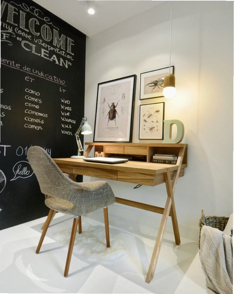 Bàn học sinh chân gỗ thiết kế đẹp cho bé gái