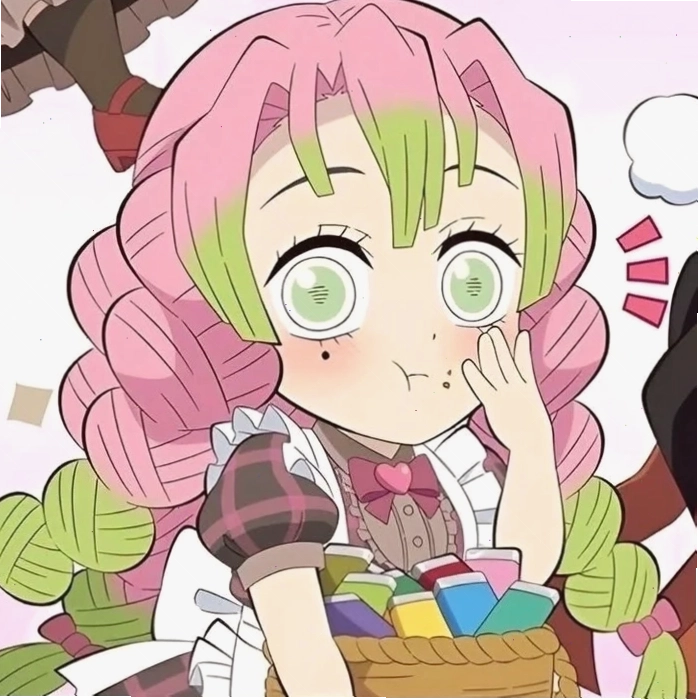 Biểu cảm vui tươi của Mitsuri chibi