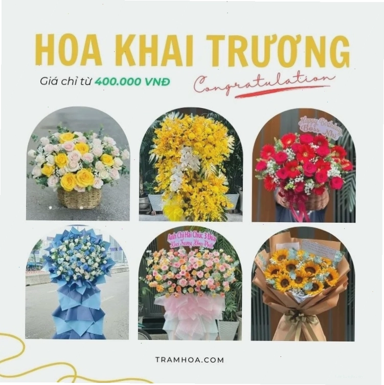 Bó hoa phăng rực rỡ gửi lời chúc