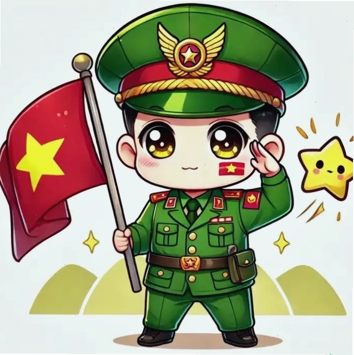 Bộ sưu tập chú bộ đội chibi lan tỏa tinh thần yêu nước