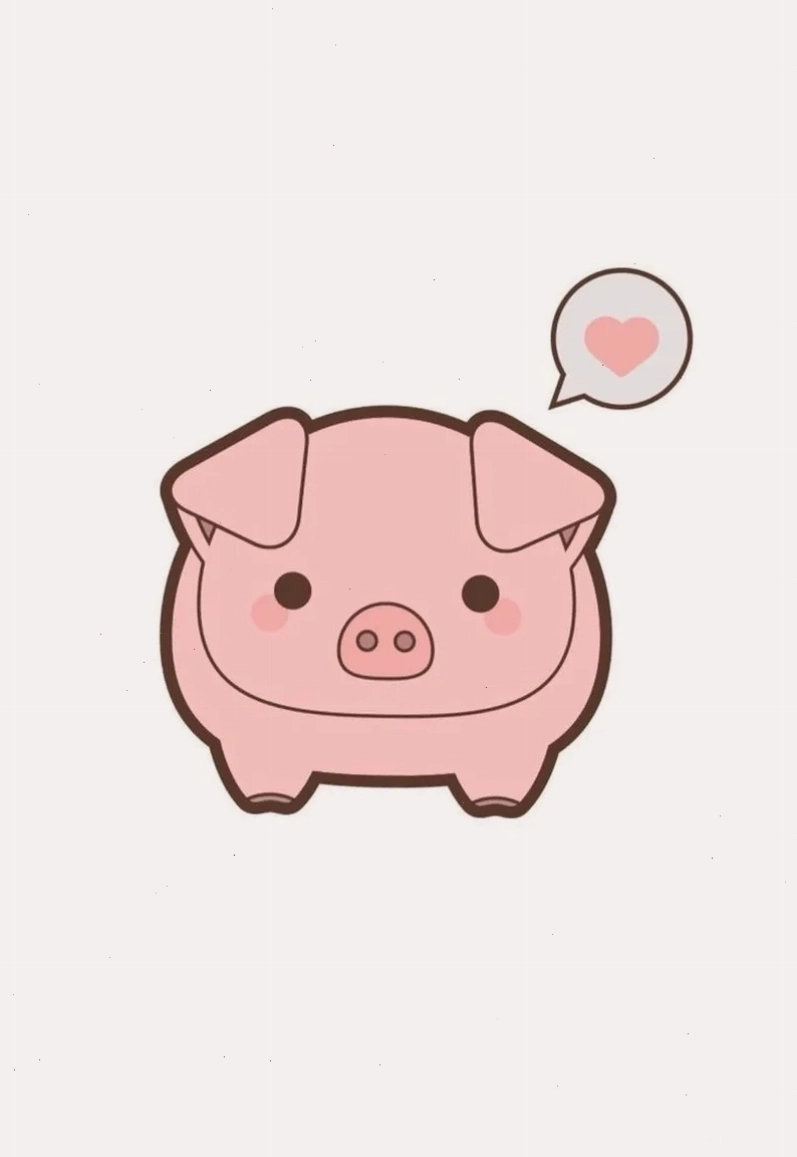 Bộ sưu tập heo chibi cute dễ thương miễn chê