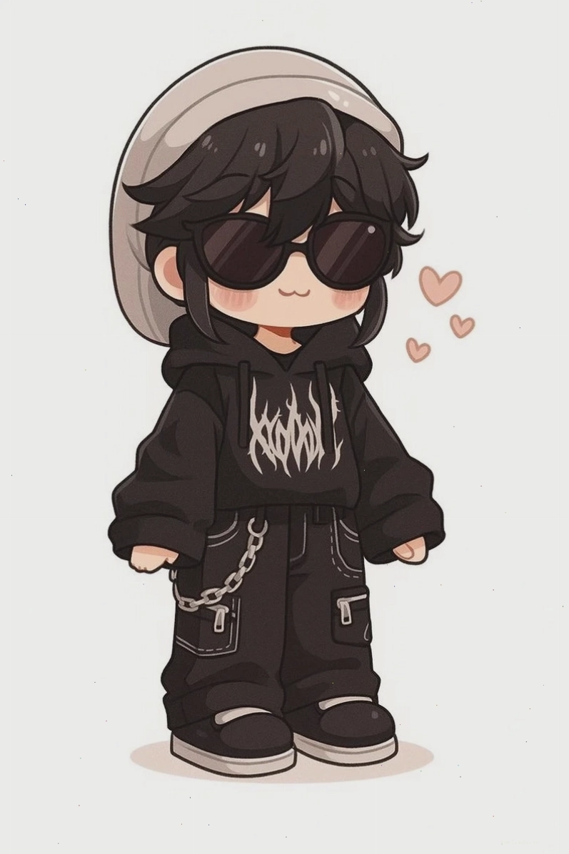 Bộ sưu tập hình chibi ngầu dành cho những tín đồ yêu thích sự cá tính