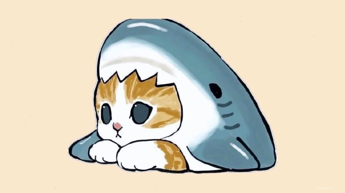 Bộ sưu tập sticker mèo cute chibi với nhiều biểu cảm và hành động khác nhau
