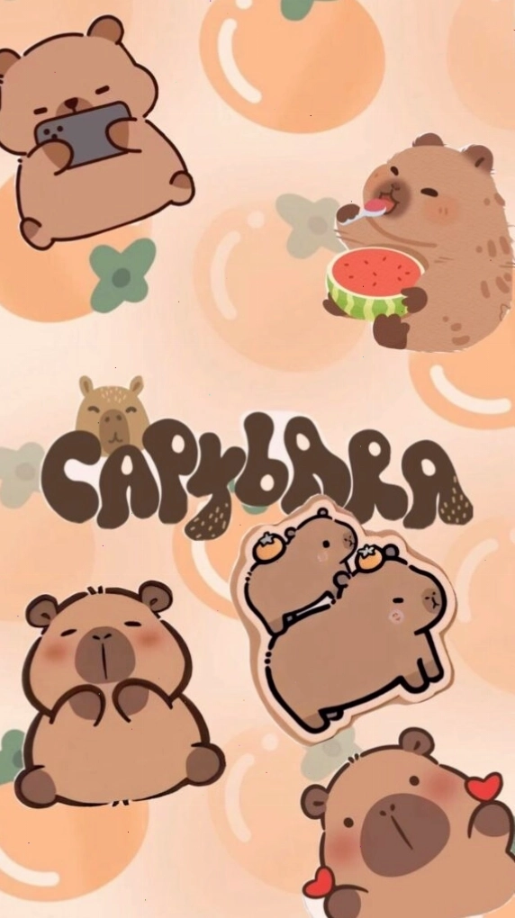 Capybara ngơ ngác giữa vườn cam