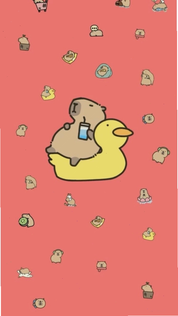 Capybara thư giãn trên phao vịt, tận hưởng khoảnh khắc vô tri