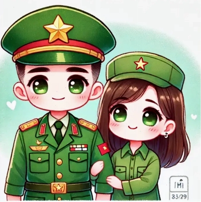 Chiêm ngưỡng bộ ảnh bộ đội chibi chuẩn phong cách Việt
