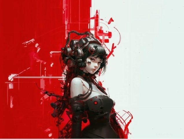 Cô gái anime chibi ngồi đọc sách trong không gian yên tĩnh