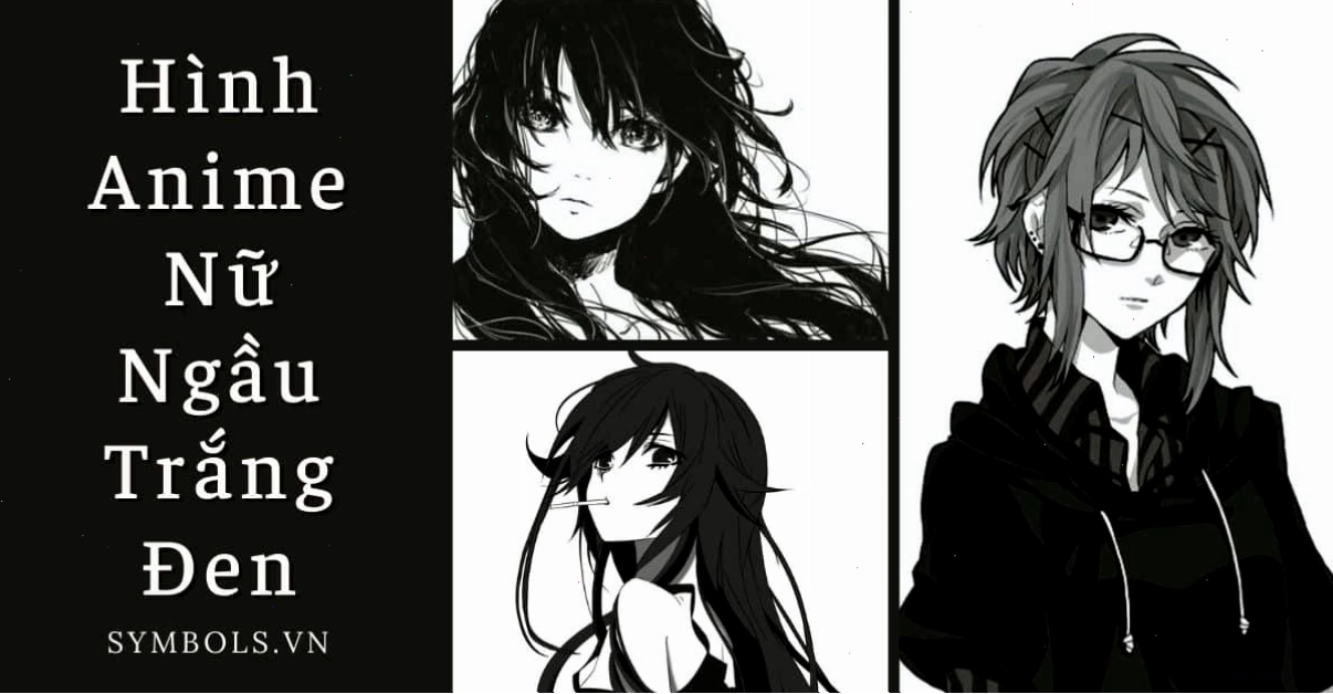 Cô gái anime với ánh mắt buồn và biểu cảm trầm tư trong ảnh đen trắng